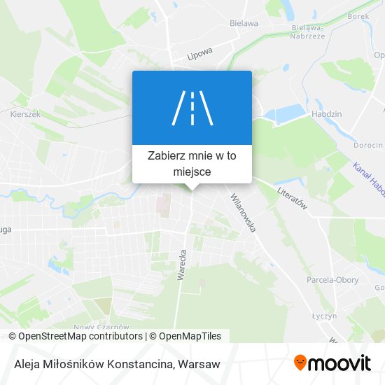 Mapa Aleja Miłośników Konstancina