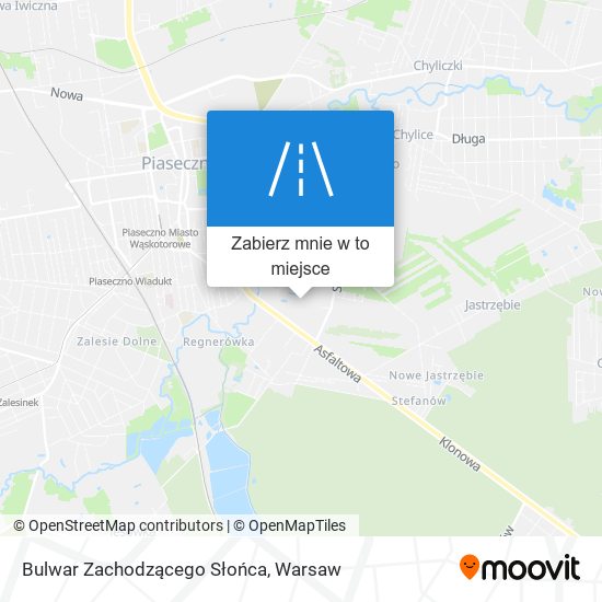 Mapa Bulwar Zachodzącego Słońca