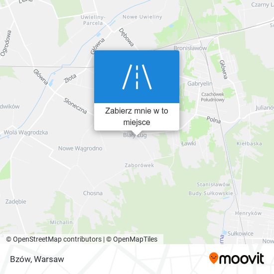 Mapa Bzów