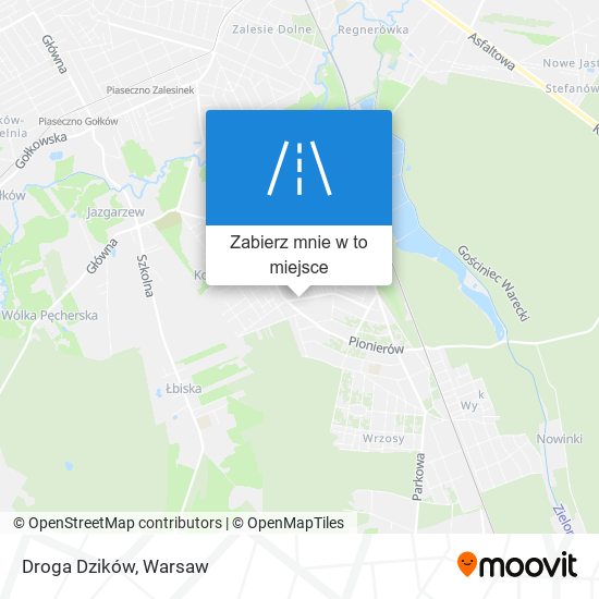 Mapa Droga Dzików