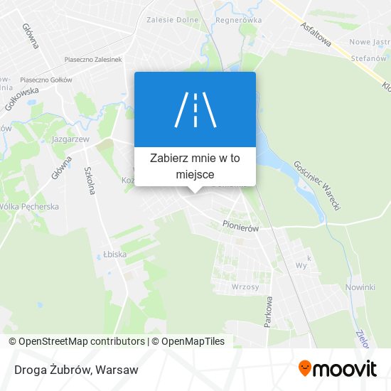 Mapa Droga Żubrów