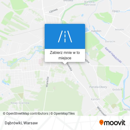 Mapa Dąbrówki