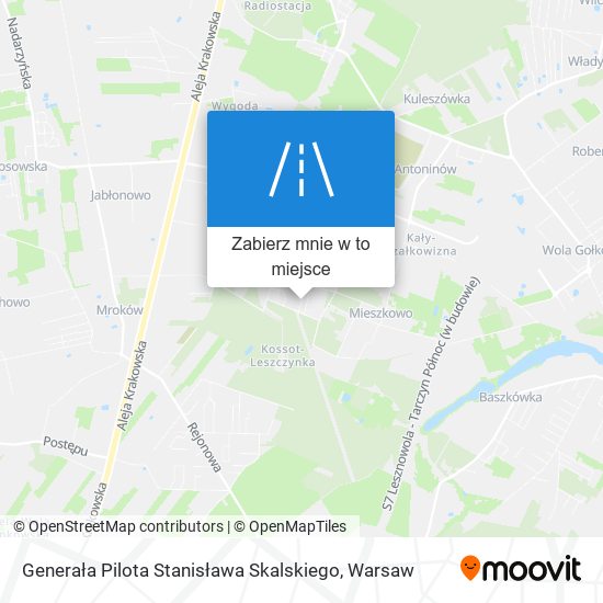 Mapa Generała Pilota Stanisława Skalskiego