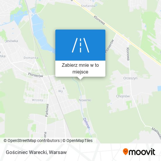 Mapa Gościniec Warecki