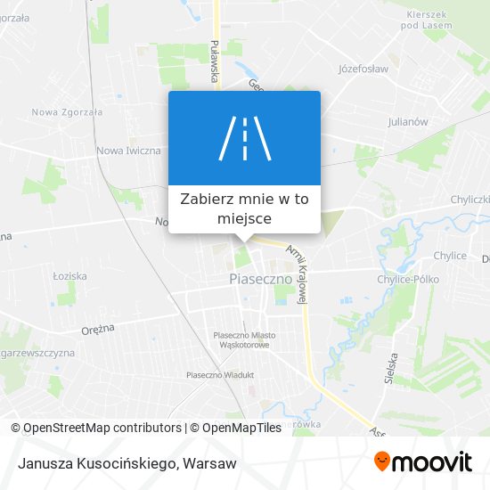 Mapa Janusza Kusocińskiego