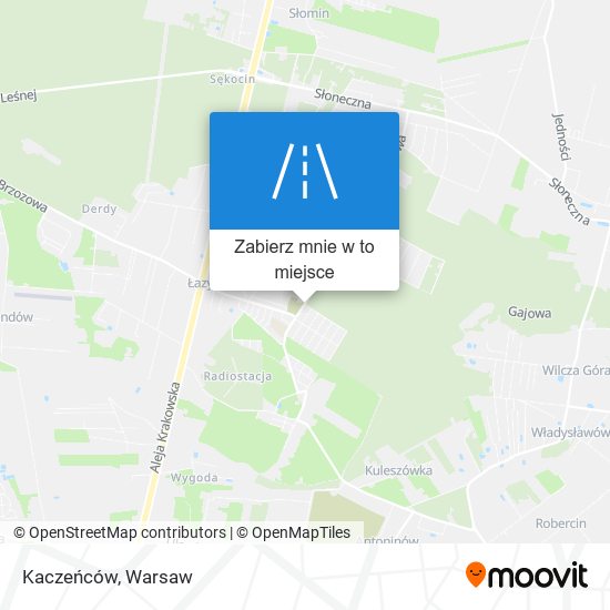 Mapa Kaczeńców