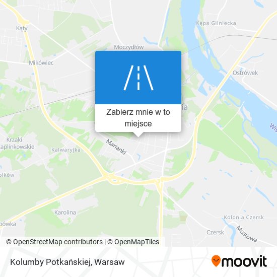 Mapa Kolumby Potkańskiej