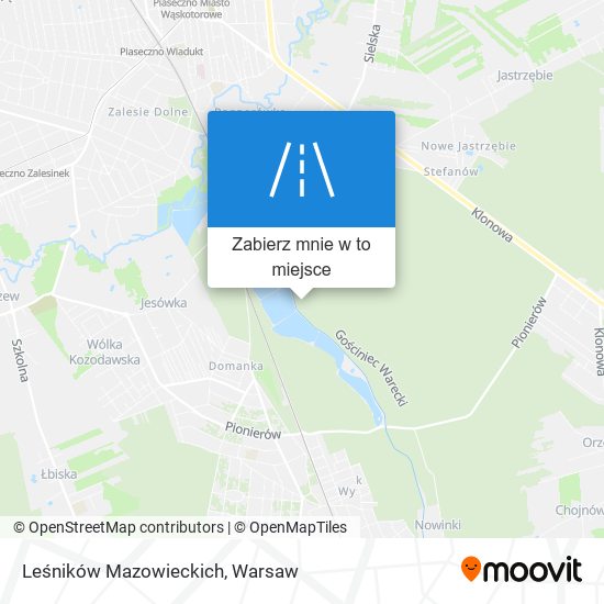 Mapa Leśników Mazowieckich