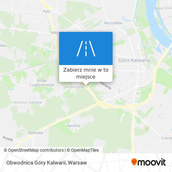 Mapa Obwodnica Góry Kalwarii