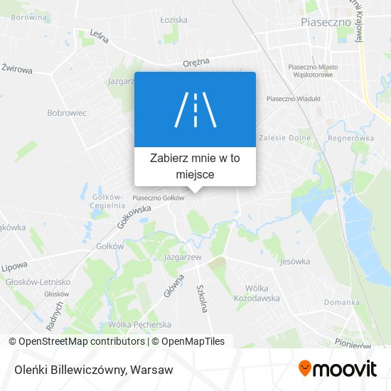 Mapa Oleńki Billewiczówny