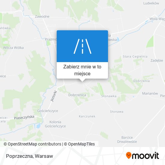 Mapa Poprzeczna