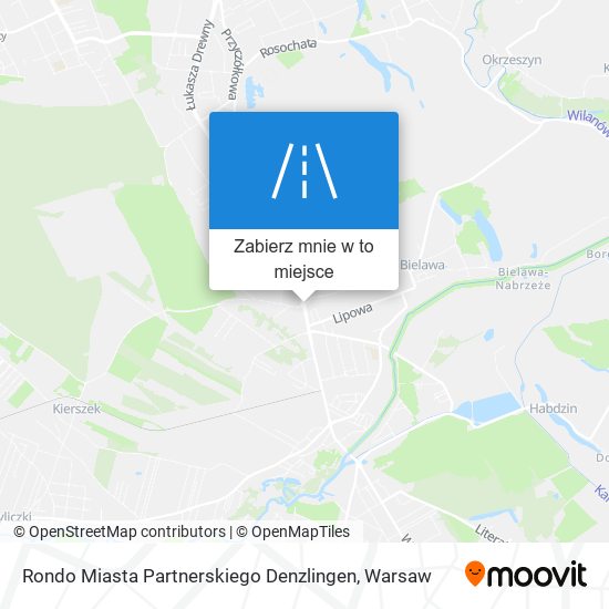 Mapa Rondo Miasta Partnerskiego Denzlingen