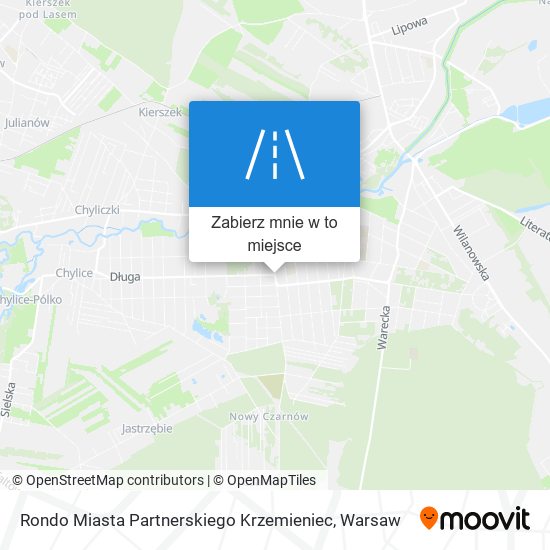 Mapa Rondo Miasta Partnerskiego Krzemieniec