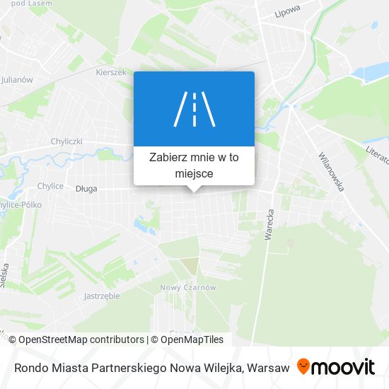 Mapa Rondo Miasta Partnerskiego Nowa Wilejka