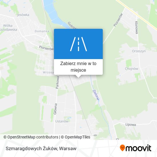 Mapa Szmaragdowych Żuków