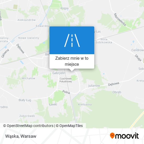 Mapa Wąska