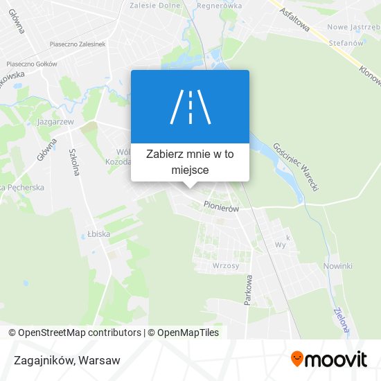 Mapa Zagajników