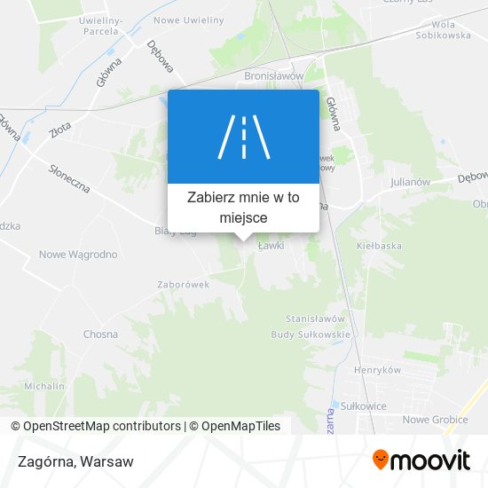 Mapa Zagórna