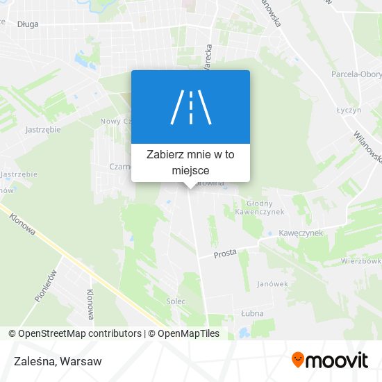 Mapa Zaleśna