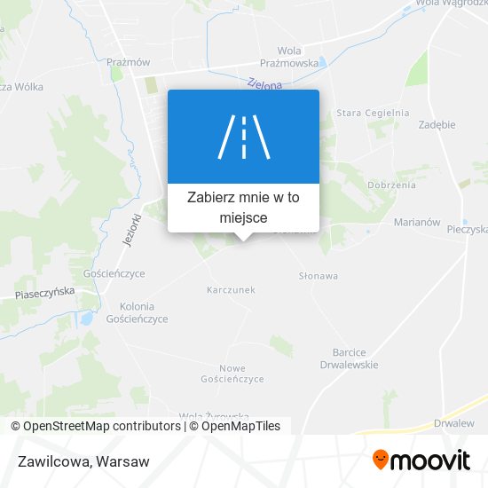 Mapa Zawilcowa