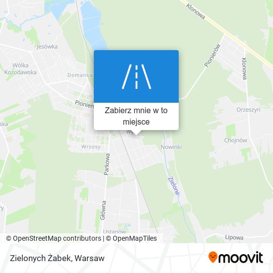 Mapa Zielonych Żabek