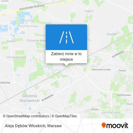 Mapa Aleja Dębów Włoskich