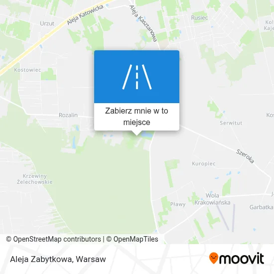 Mapa Aleja Zabytkowa