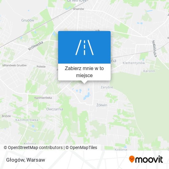 Mapa Głogów