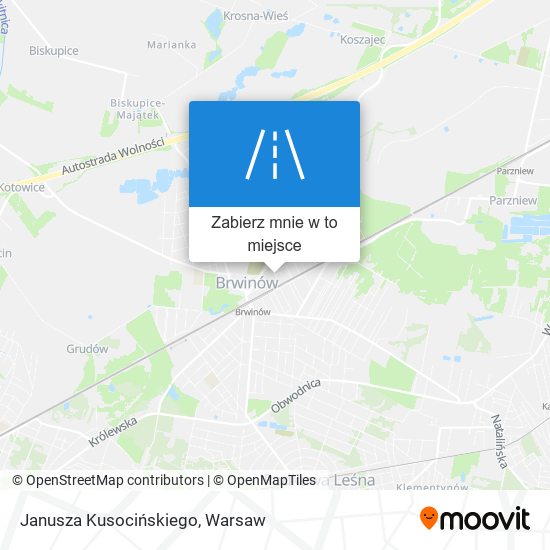 Mapa Janusza Kusocińskiego