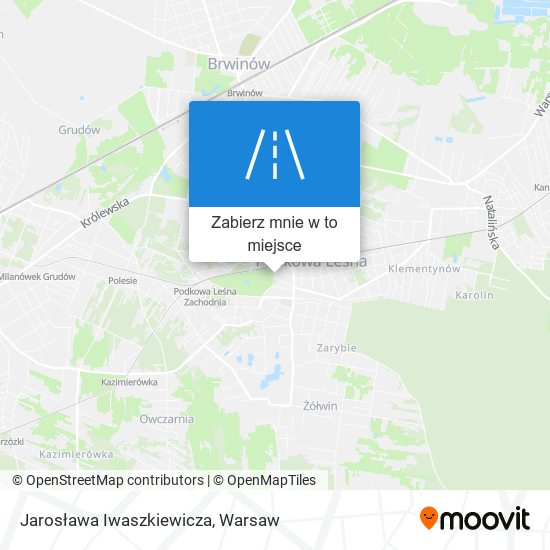 Mapa Jarosława Iwaszkiewicza