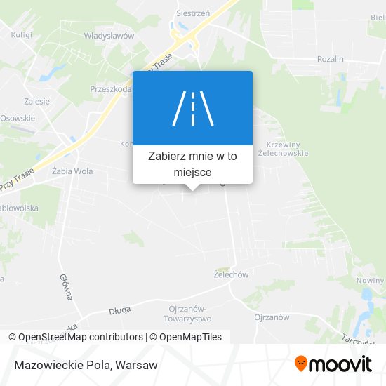 Mapa Mazowieckie Pola