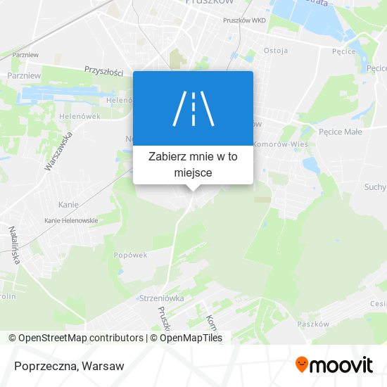 Mapa Poprzeczna