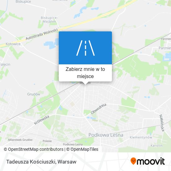 Mapa Tadeusza Kościuszki