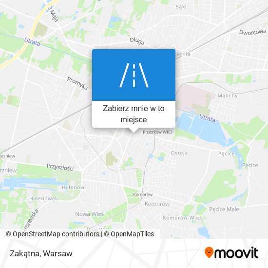 Mapa Zakątna