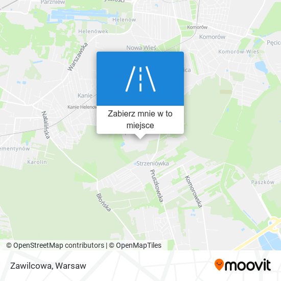 Mapa Zawilcowa