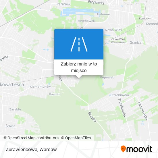 Mapa Żurawieńcowa