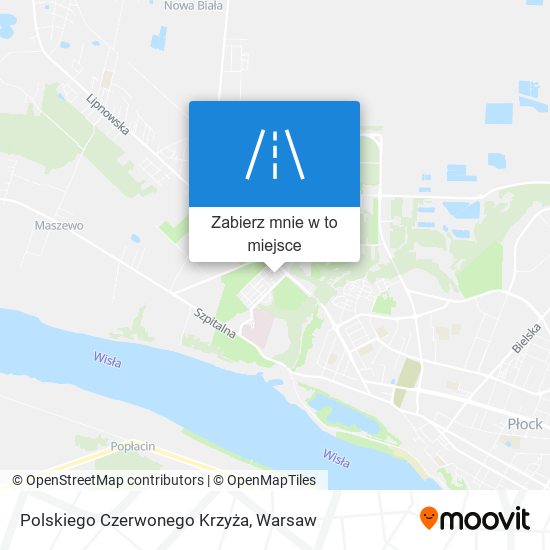 Mapa Polskiego Czerwonego Krzyża