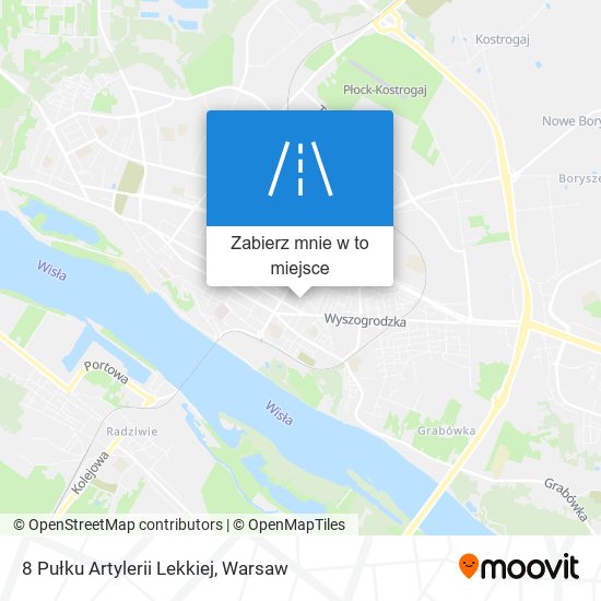 Mapa 8 Pułku Artylerii Lekkiej