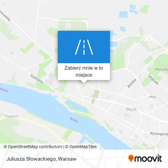 Mapa Juliusza Słowackiego