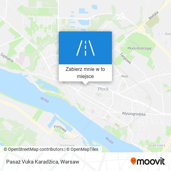 Mapa Pasaż Vuka Karadžica