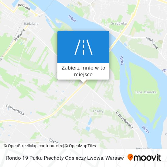 Mapa Rondo 19 Pułku Piechoty Odsieczy Lwowa