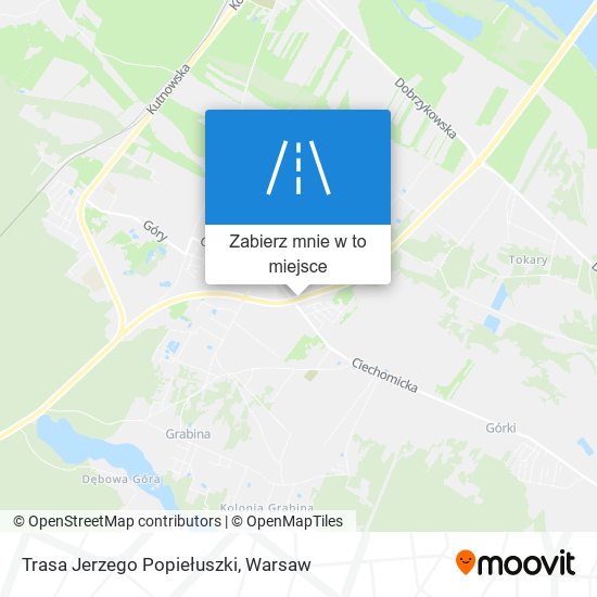 Mapa Trasa Jerzego Popiełuszki