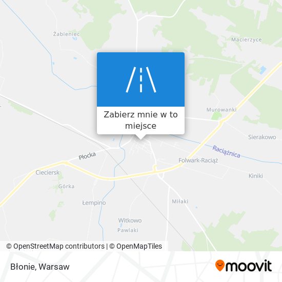 Mapa Błonie