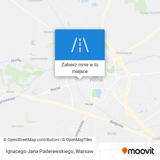 Mapa Ignacego Jana Paderewskiego