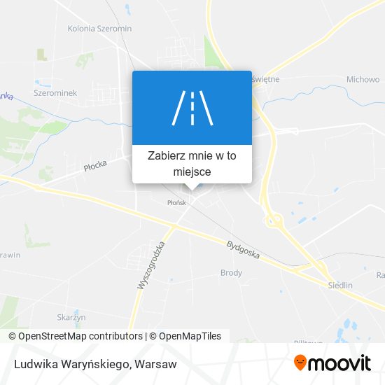 Mapa Ludwika Waryńskiego