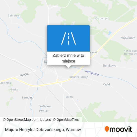 Mapa Majora Henryka Dobrzańskiego