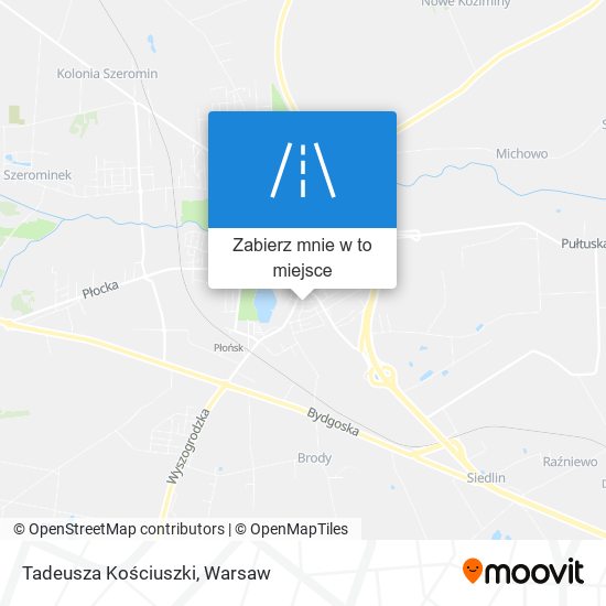 Mapa Tadeusza Kościuszki