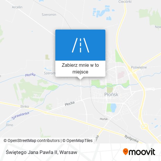 Mapa Świętego Jana Pawła II