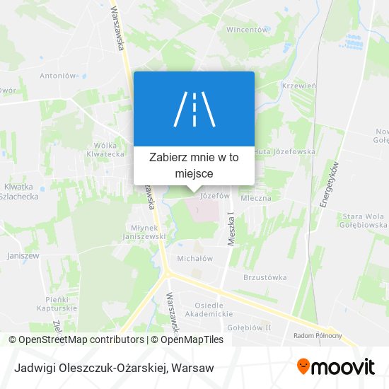 Mapa Jadwigi Oleszczuk-Ożarskiej