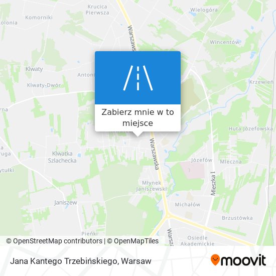 Mapa Jana Kantego Trzebińskiego